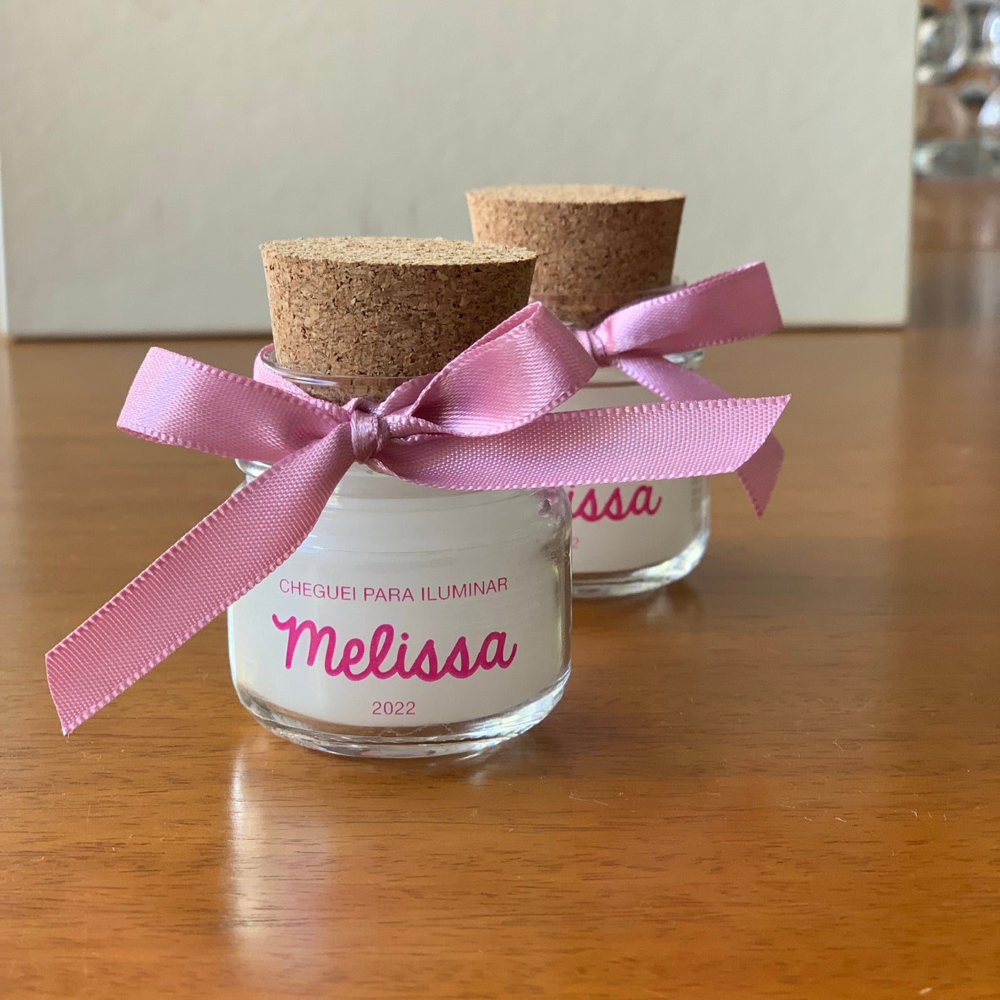 Vela Lembrancinha - Mini Pote de vidro