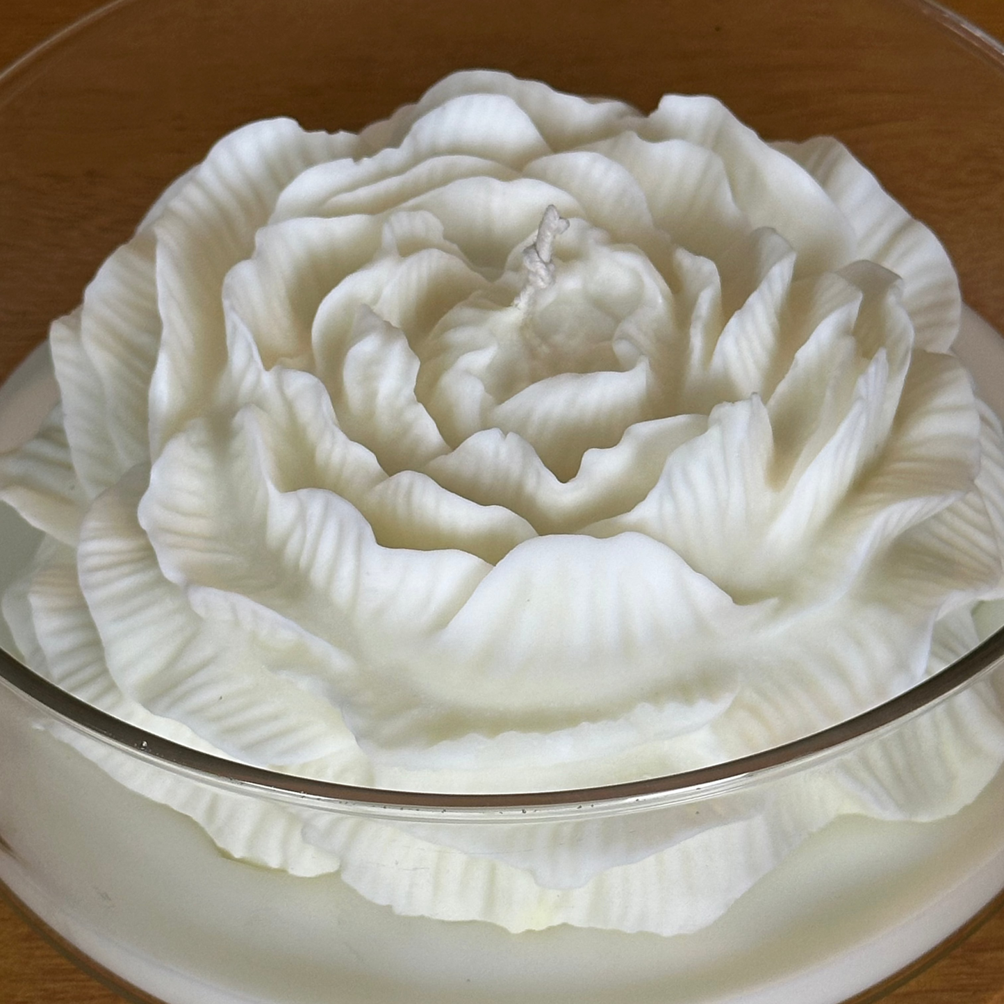 Peony on glass