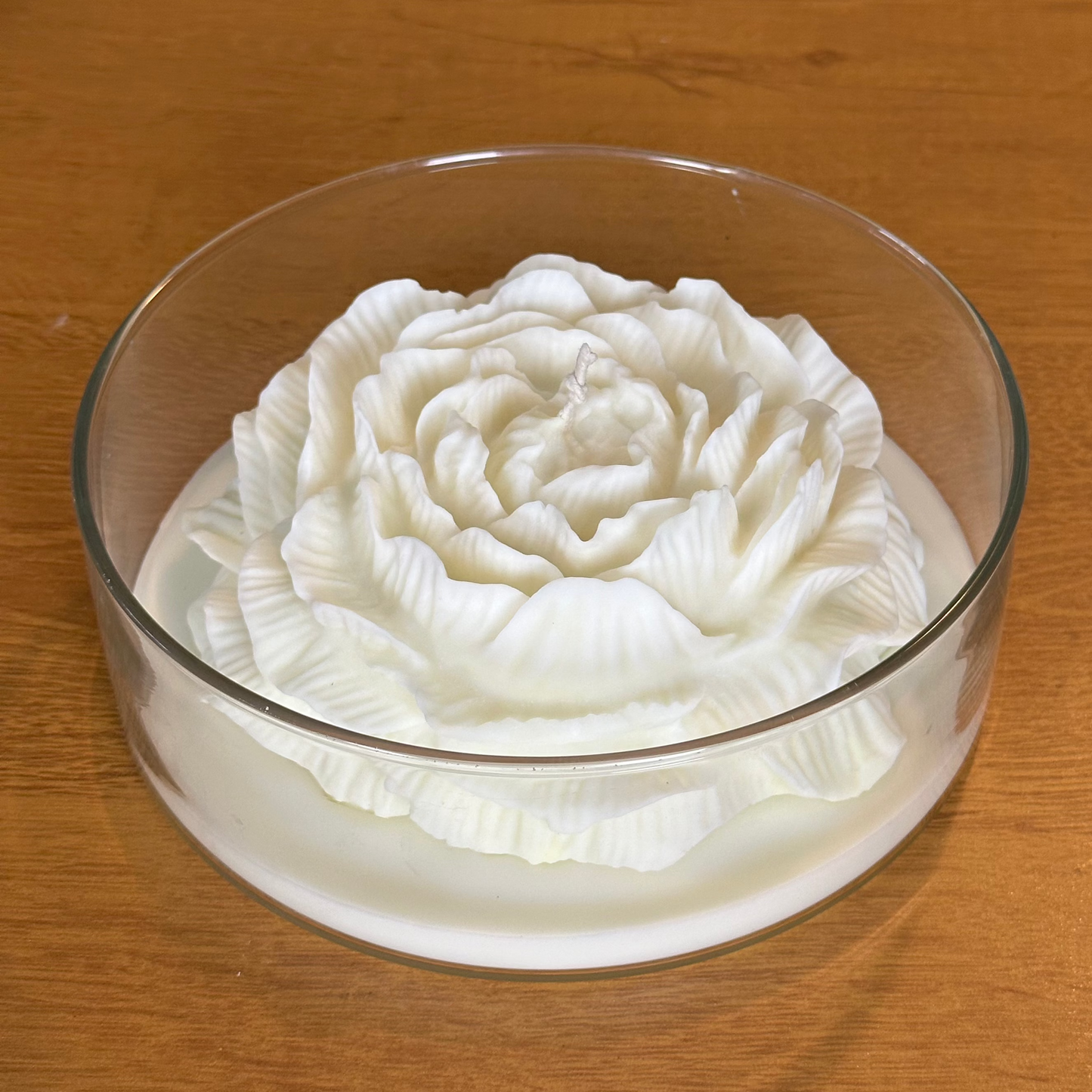 Peony on glass