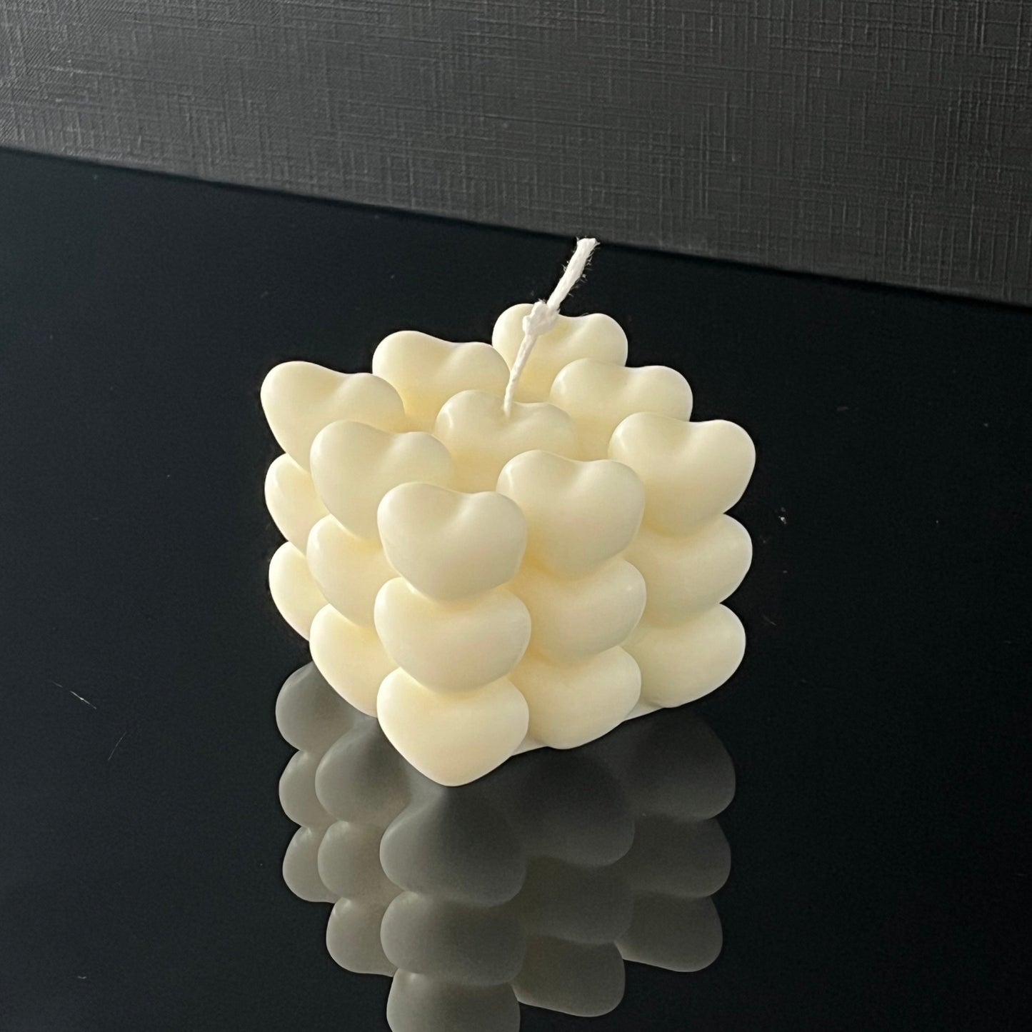 Vela Cubo de Coração