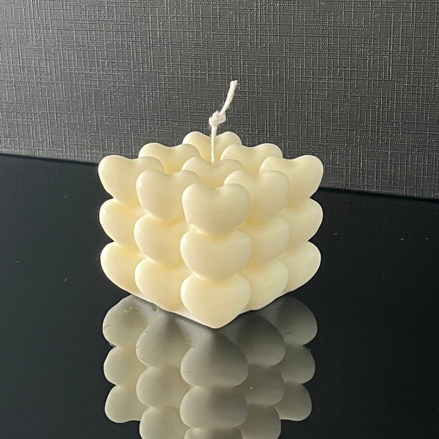 Vela Cubo de Coração