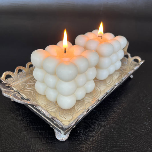 Vela Aromática Cubo Bolinhas