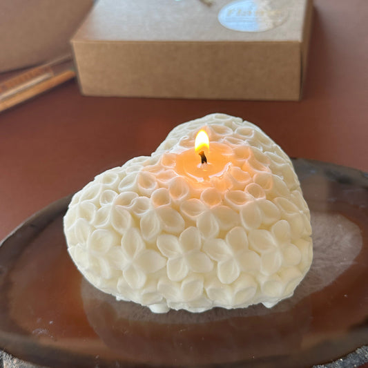 Vela Coração de flor