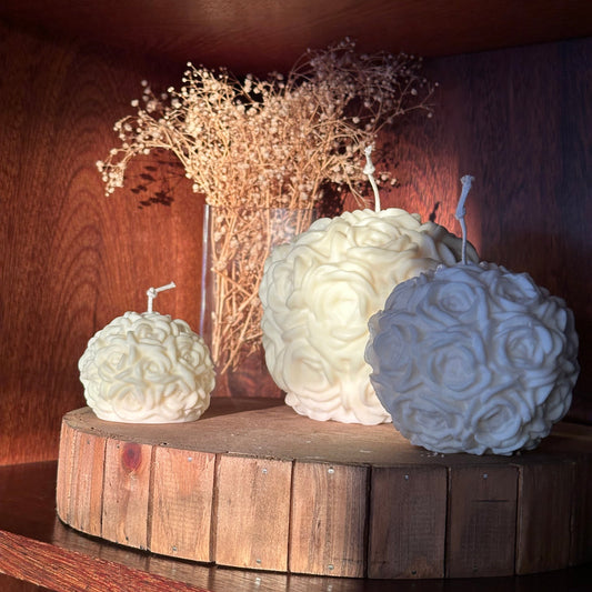 Vela Aromática Bola de Rosas
