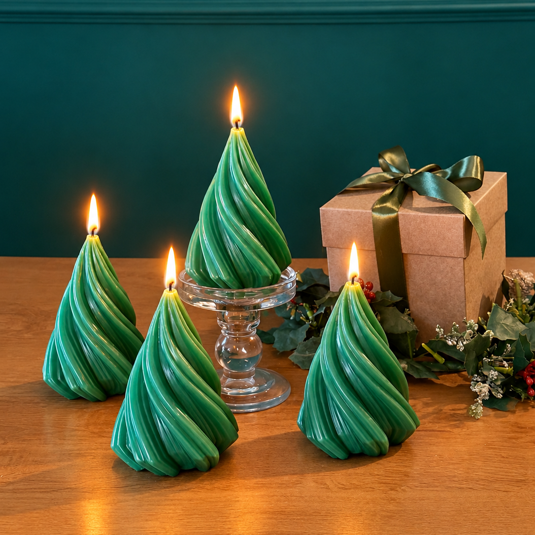 Vela verde Árvore de Natal