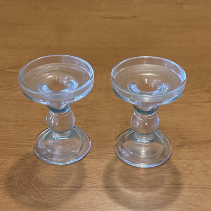 Castiçal de vidro 11 cm
